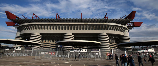 San Siro, het stadion dat AC Milan en Internazionale delen.