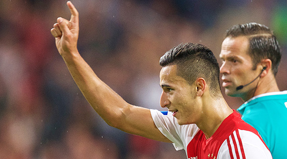 Anwar El Ghazi is met vier treffers momenteel de topscorer van de Eredivisie. 