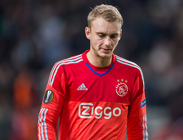 Jasper Cillessen hield als keeper van Ajax nog geen één keer de nul tegen Vitesse.