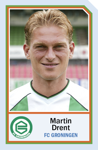 Martin Drent (50) scoorde 110 keer in de competitie. Dat is niet de reden waarom hij dé cultvoetballer van FC Groningen is. Drent rookte, dronk, was eigenwijs, brutaal en ondeugend. Maar altijd eerlijk en met de lach aan zijn kont verzaakte hij nooit.