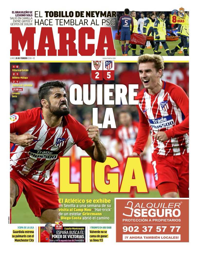 De cover van Marca: Hij wil La Liga.