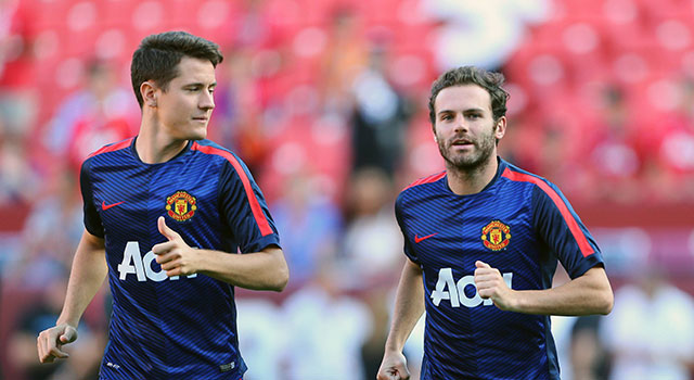 Op de schouders van Ander Herrera en Juan Mata rust de verantwoordelijkheid om vanaf het middenveld het spel van Manchester United vorm te geven.