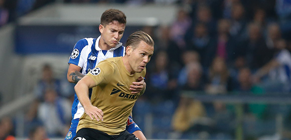 Ruud Vormer kreeg een gele kaart en is daardoor geschorst voor het volgende duel van Club Brugge.