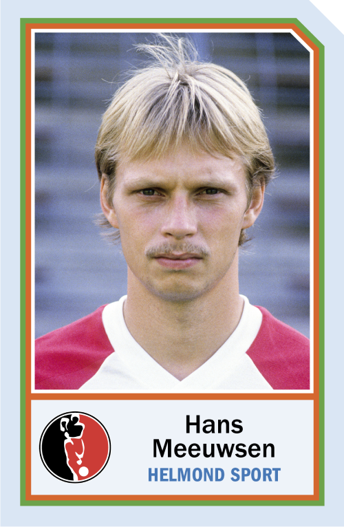 Voor Helmond Sport speelde Hans Meeuwsen (58) meer dan driehonderd wedstrijden. De fans van de Brabantse club verkozen de harde werker eerder al tot Speler van de Eeuw en nu ook tot grootste cultheld.