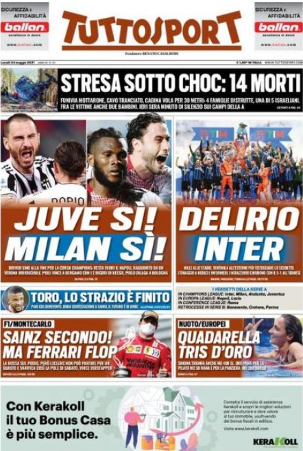 Tuttosport: &#039;Juventus ja, AC Milan ja.&#039;