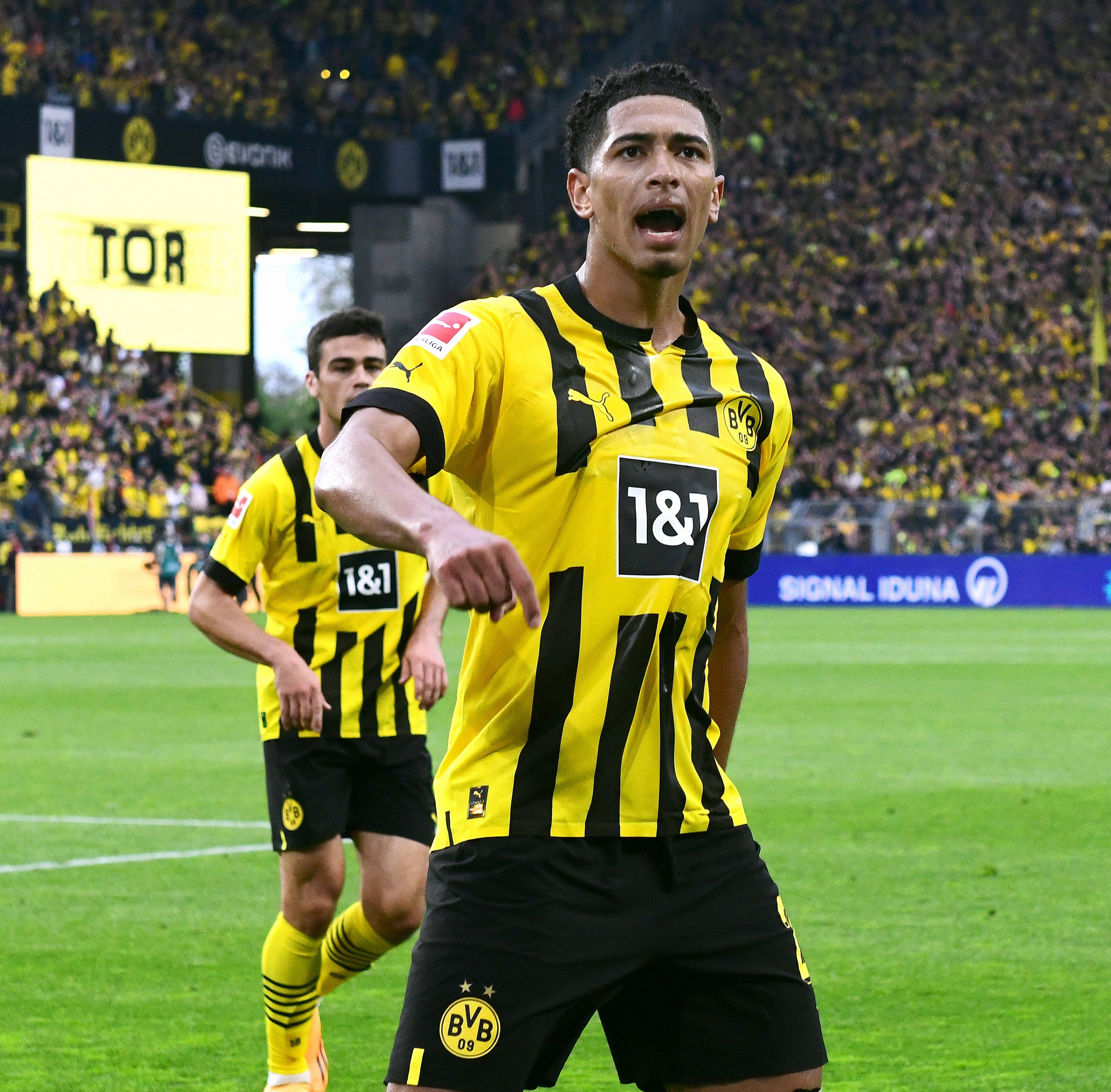 Jude Bellingham als speler van Borussia Dortmund.
