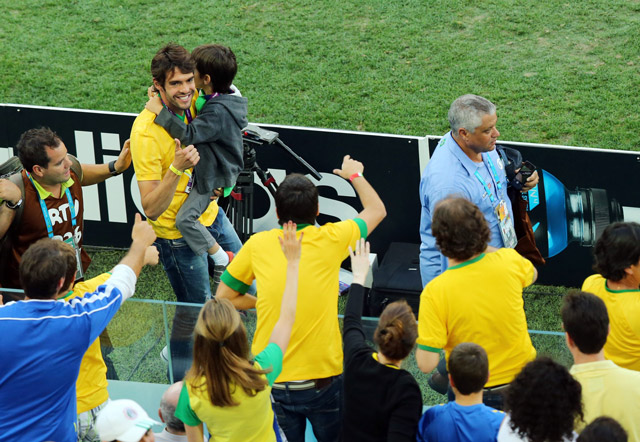 Kaká was tijdens het WK in eigen land afgelopen zomer enkel als toeschouwer aanwezig.