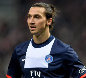 Paris SG-aanvaller Zlatan Ibrahimovic.