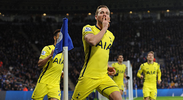 Harry Kane opende al in de eerste minuut de score voor Tottenham Hotspur.