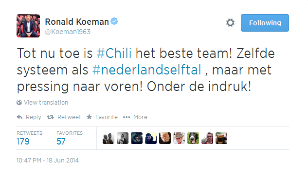 Ronald Koeman verwacht dat Oranje het heel lastig gaat krijgen met Chili.