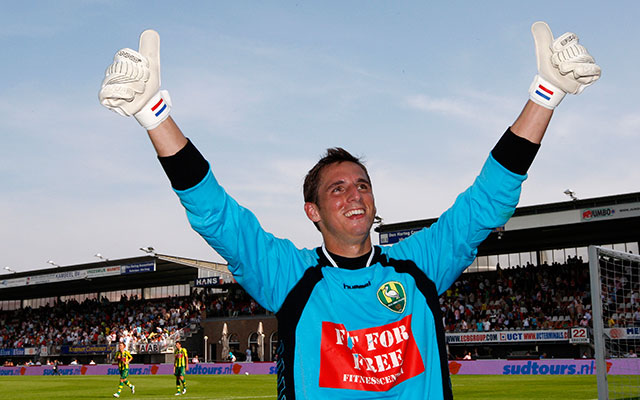Robert Zwinkels, hier op beeld uit 2008, speelt vrijdag tegen FC Utrecht zijn honderdste wedstrijd voor ADO Den Haag.