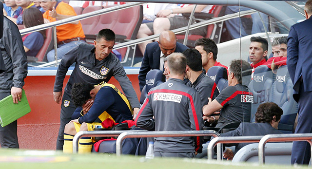 Diego Costa is ontroostbaar na zijn vroege wissel in Camp Nou. Atlético Madrid werd alsnog kampioen, maar het zware seizoen liet diepe sporen na bij de international van Spanje.