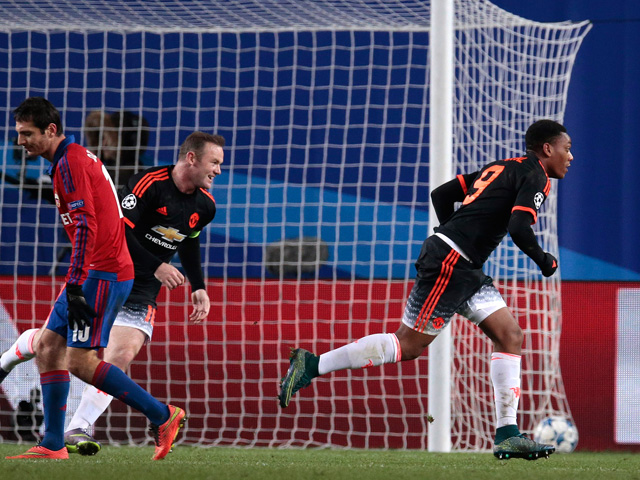 Anthony Martial maakte tegen CSKA Moskou zijn vijfde treffer in Manchester United-dienst.
