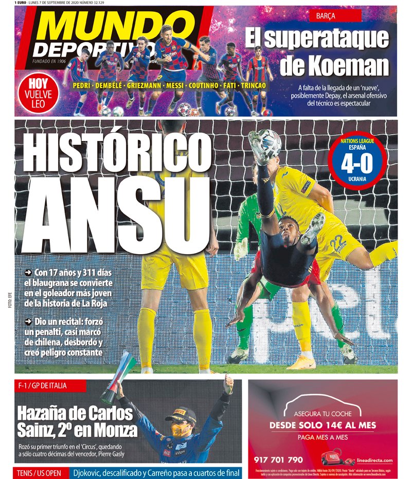 Ook Mundo Deportivo is lyrisch over Ansu Fati: &#039;Histórico&#039;