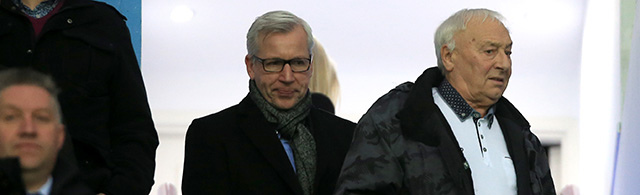 Alan Pardew was op 1 januari al toeschouwer bij Aston Villa - Crystal Palace (0-0).