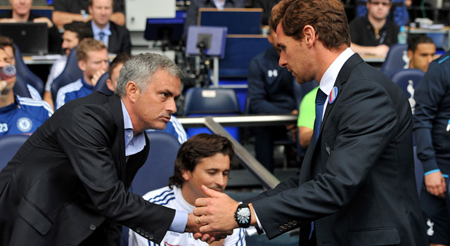 André Villas-Boas maakte zijn oude leermeester Mourinho afgelopen weekend twee punten afhandig in de Londense derby op White Hart Lane tussen Tottenham Hotspur en Chelsea