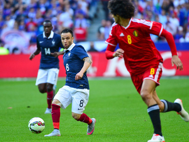 Mathieu Valbuena had zondag wederom een zware avond tegen België.