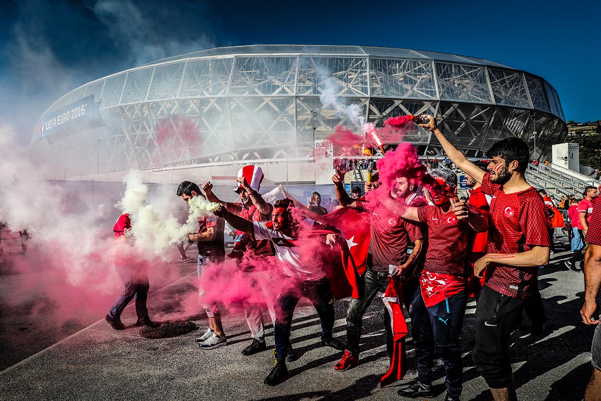 Vooraf is de stemming onder Turkse fans nog uitbundig