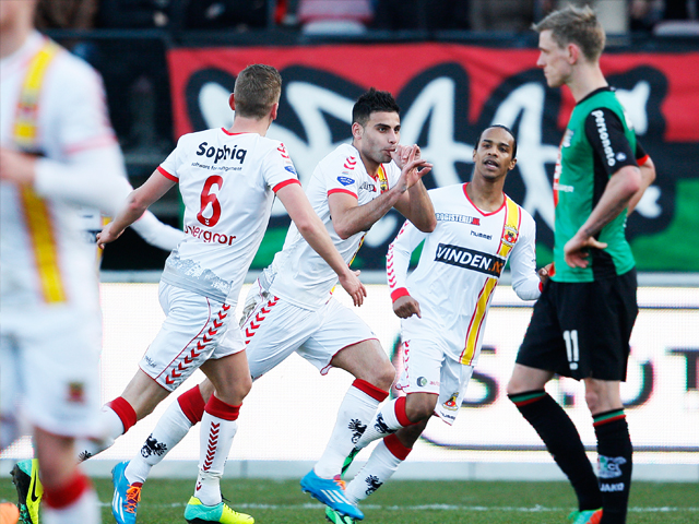 NEC was tegen Go Ahead Eagles al snel op voorsprong gekomen door een rake kopbal van Michael Higdon. Maar na een klein uur schoot Deniz Türüc van grote afstand de ploegen weer naast elkaar. Daar bleef het bij waardoor NEC de laatste plaats weer overdeed aan ADO Den Haag.