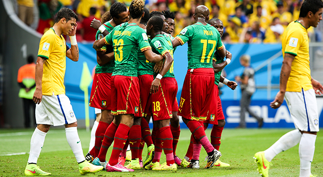 Voor het eerst dit WK had Kameroen ook eens iets om te juichen. De goal van Joel Matip was de eerste en enige van de mondiale eindronde in Brazilië.