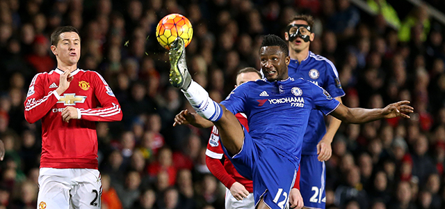 John Obi Mikel startte maandag op bezoek bij Manchester United voor het eerst sinds eind oktober weer in de basis tijdens een competitieduel.