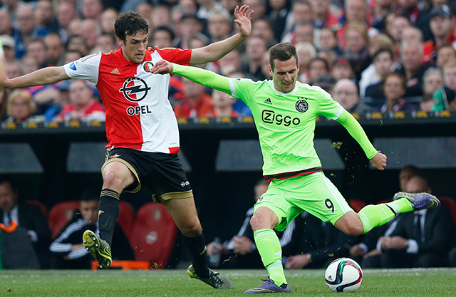 Arek Milik is ook dit seizoen belangrijk voor Ajax, de spits was betrokken bij vijf van de laatste zes Amsterdamse doelpunten.