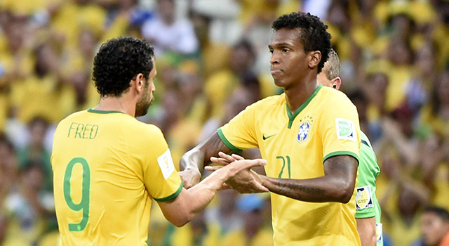 Voor Luiz Adriano liggen er kansen in de spitspositie bij de Braziliaanse nationale ploeg. Fred en Jô voldeden afgelopen zomer niet als aanvalsleider.