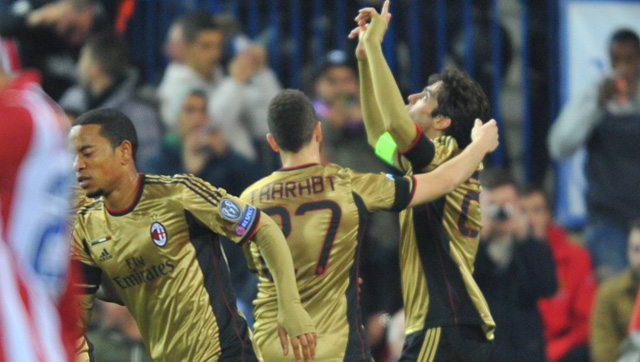 Even richtte AC Milan zich op door de goal van Kaká, maar de blijdschap zou snel verdwijnen.