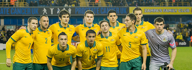 Ryan (rechts) in maart voor de aftrap van het oefenduel met Ecuador (3-4) verlies