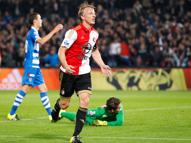24 september 2015: Feyenoord - PEC Zwolle 3-0. Feyenoord wint in De Kuip relatief eenvoudig van PEC. Dirk Kuyt is met twee doelpunten de grote man bij de Rotterdammers, nadat Dirk Marcellis met een eigen doelpunt de score had geopend.