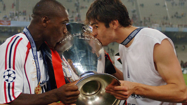 In 2007 wonnen Clarence Seedorf en Kaká samen de Champions League bij AC Milan.