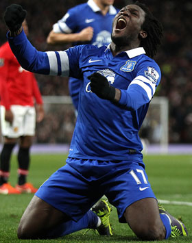 De meest scorende Chelsea-spits speelt voor Everton: Romelu Lukaku.