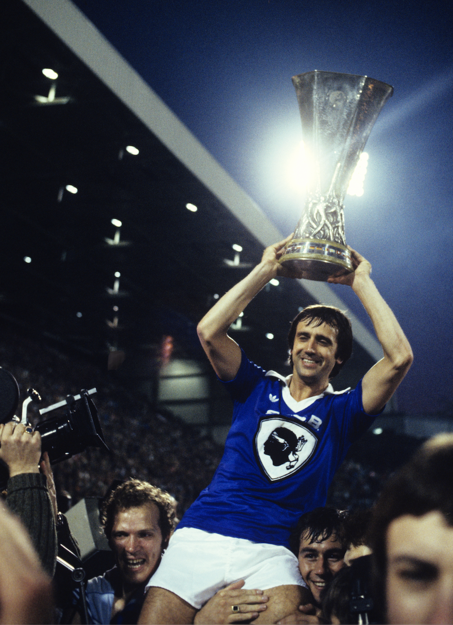 Bedwinger van het Corsicaanse Bastia in de finale en daarmee UEFA Cup-winnaar van 1978.