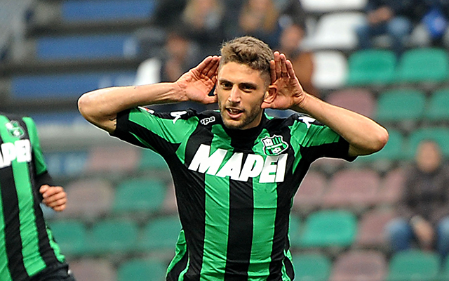 Domenico Berardi, de 21-jarige sterspeler van Sassuolo die na dit seizoen de overstap maakt naar Juventus.