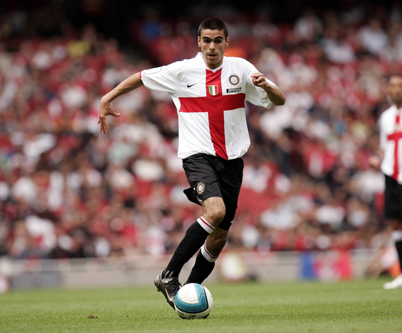 Ibrahim Maaroufi in het shirt van Internazionale, dat hem in 2008 verhuurde aan FC Twente.