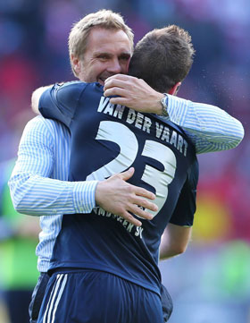 Thorsten Fink en Rafael van der Vaart in betere tijden.