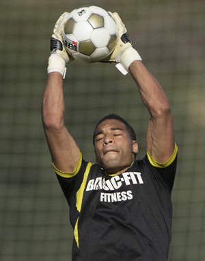 ADO Den Haag-doelman Gino Coutinho.