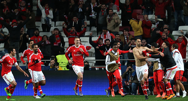 Jonas is buiten zinnen na zijn 25ste doelpunt van het seizoen. Sinds de Braziliaan vorig seizoen neerstreek bij Benfica, scoorde hij 56 keer in 67 officiële duels.