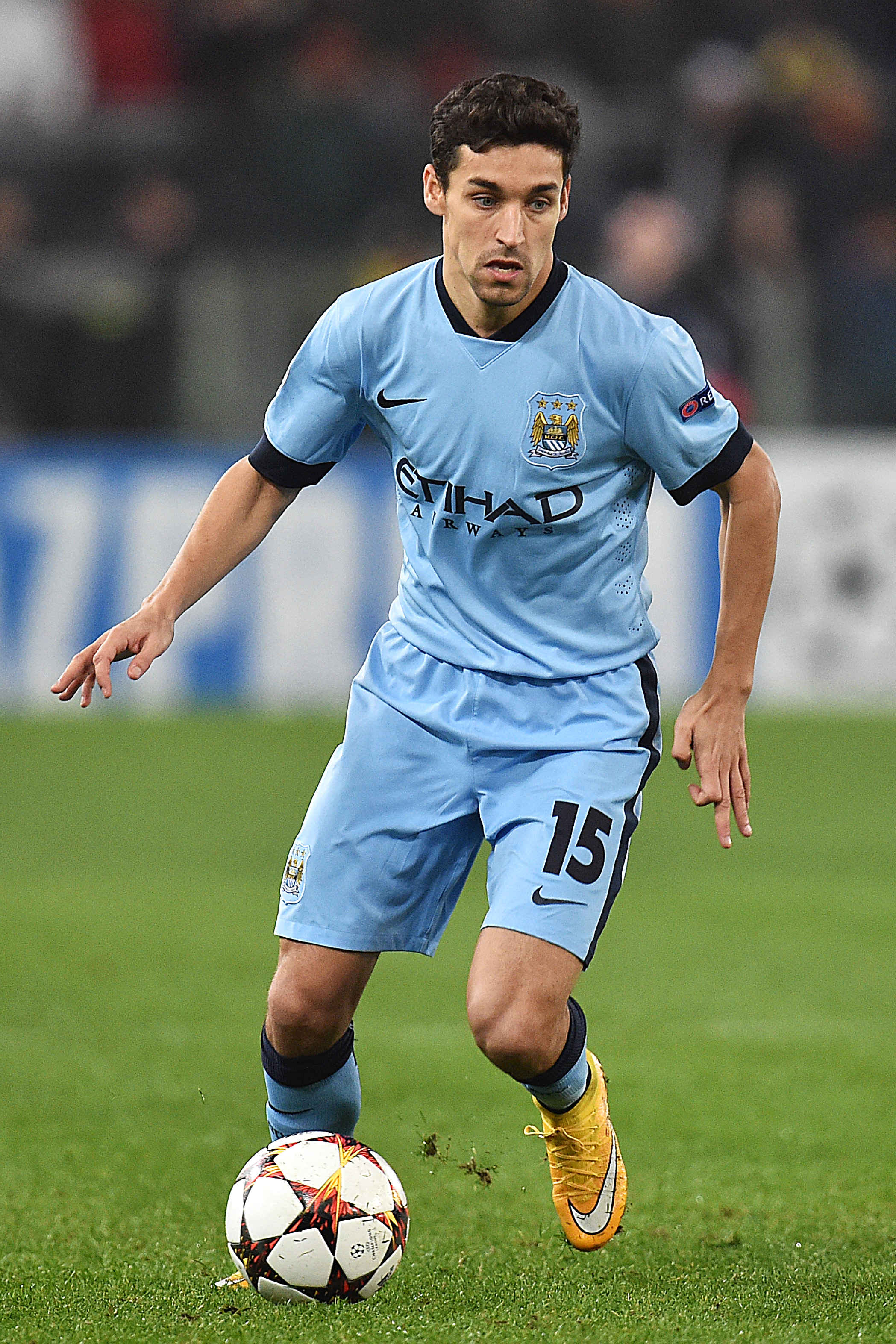 Jesús Navas in het shirt van Manchester City