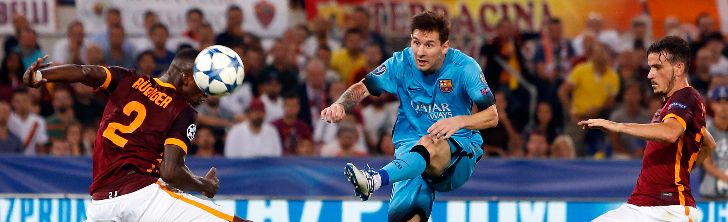 Lionel Messi speelde zijn honderdste duel in de Champions League.