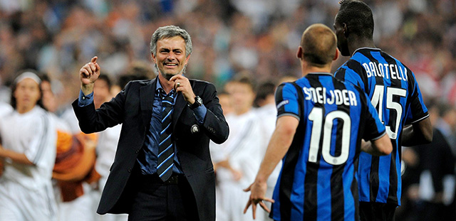 Mario Balotelli en Wesley Sneijder werkten bij Internazionale onder José Mourinho.
