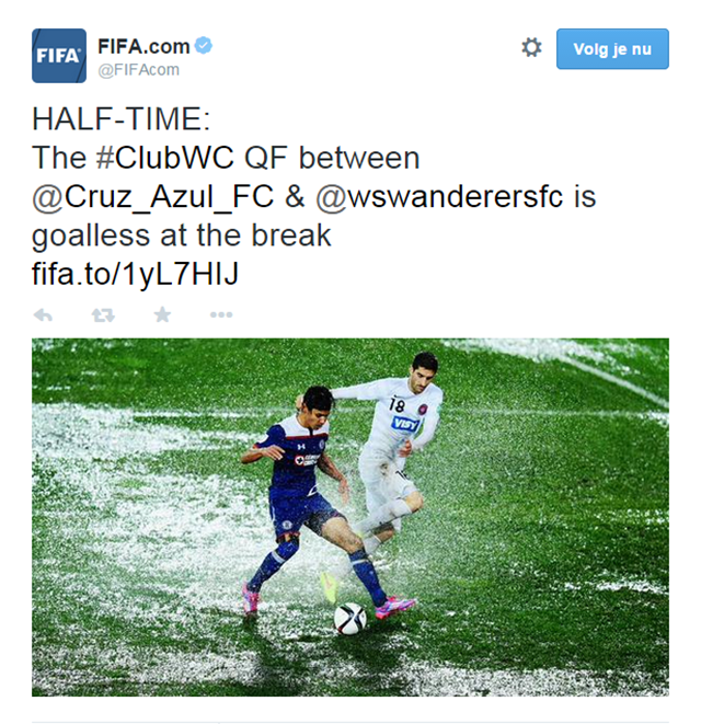 Deze tweet van de FIFA was halverwege...