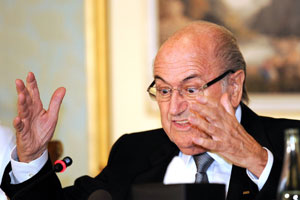 FIFA-voorzitter Sepp Blatter.