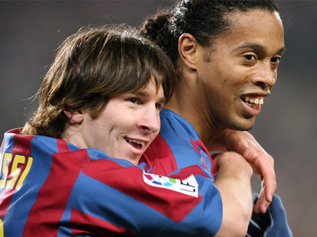 Lionel Messi, Ronaldinho, Barcelona