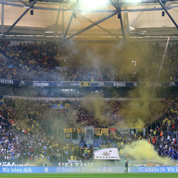 Beeld van Schalke 04-Borussia Dortmund