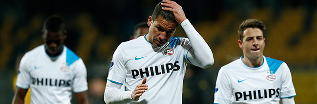 PSV druipt af. Op bezoek bij Roda JC Kerkrade volgde dinsdag net als voor Ajax en Feyenoord uitschakeling in het bekertoernooi.