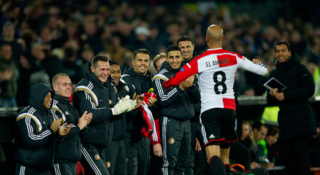 Feyenoord passeerde Standard Luik in Groep G mede dankzij de openingsgoal van Karim El Ahmadi tegen HNK Rijeka.