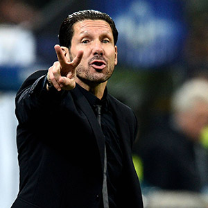 De immer bevlogen Diego Simeone.