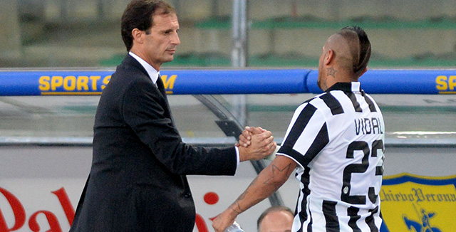 Massimiliano Allegri kan dinsdag weer een beroep doen op Arturo Vidal.