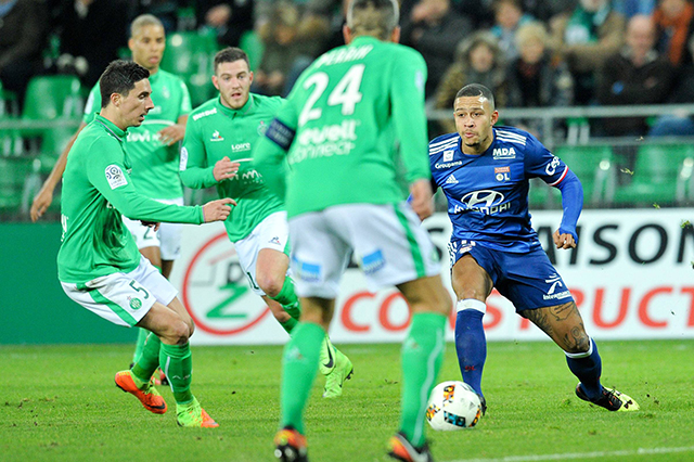 Memphis wist opnieuw het verschil niet te maken bij Olympique Lyon.